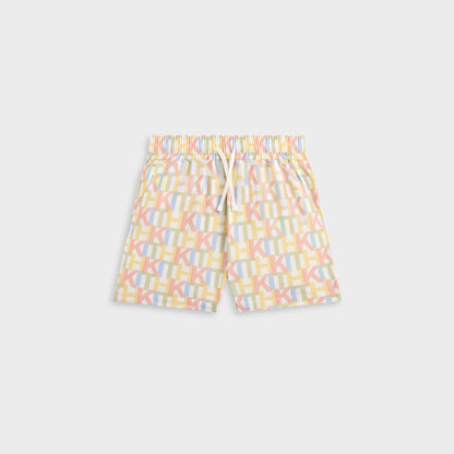 Kids Kith Kith Kids Monogram Thompson Camp Short - Silk