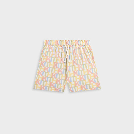 Kids Kith Kith Kids Monogram Thompson Camp Short - Silk