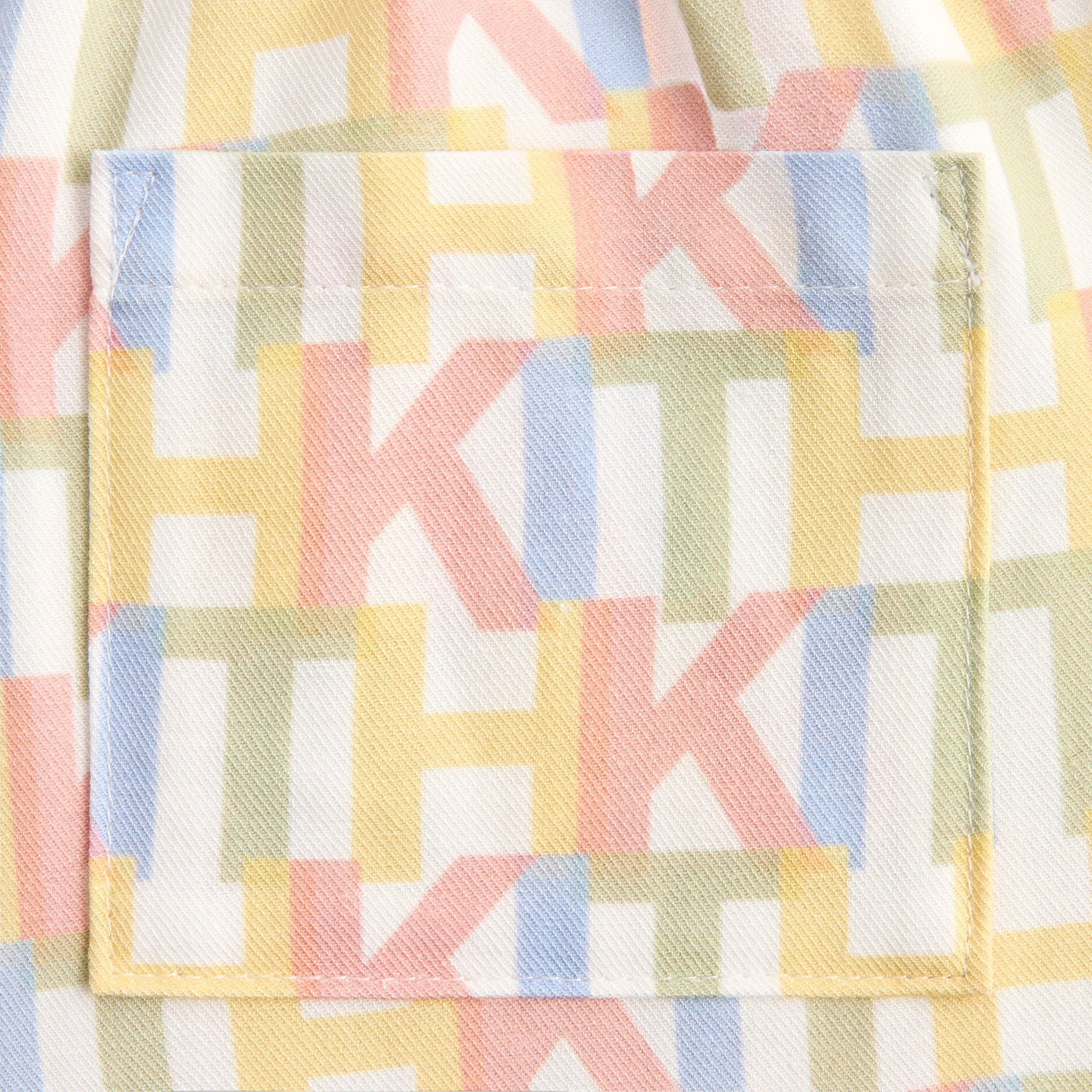 Kids Kith Kith Kids Monogram Thompson Camp Short - Silk
