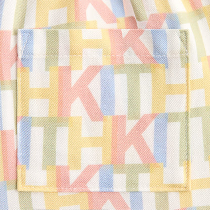 Kids Kith Kith Kids Monogram Thompson Camp Short - Silk