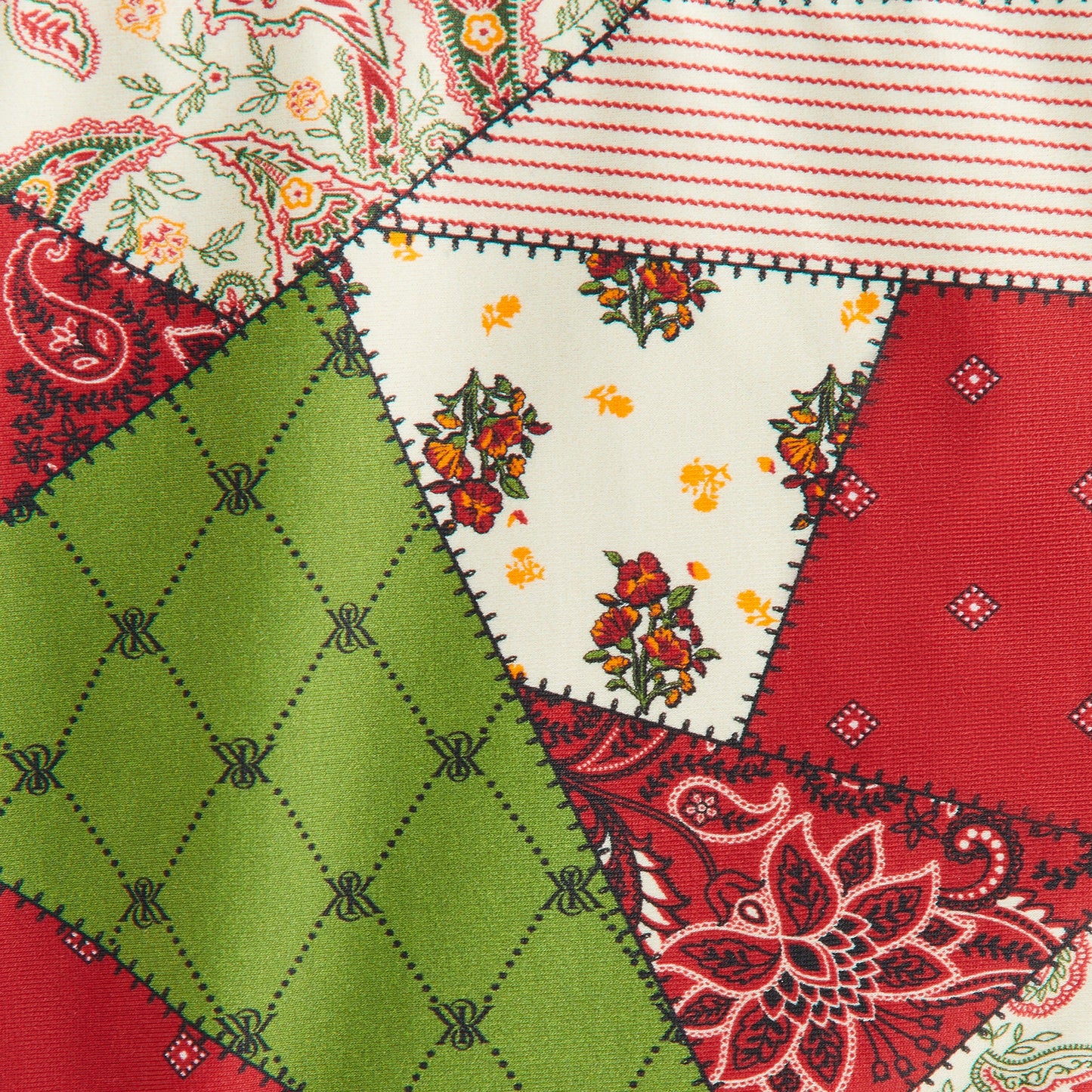 Women Kith Kith Women Iris Patchwork Scarf Tie Bottom - Kyoho