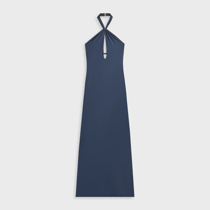 Women Kith Kith Women Sasha Halter Maxi Dress - Nocturnal