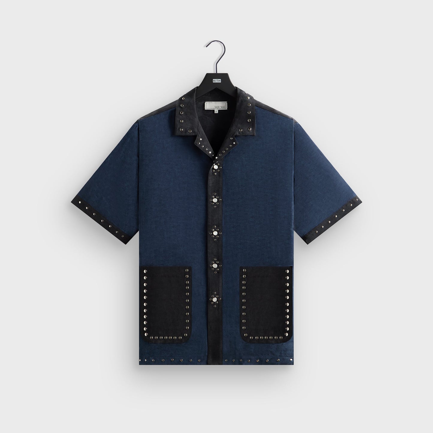 Men Kith &Kin Sawyer Short Sleeve Camp Collar Shirt - Nocturnal