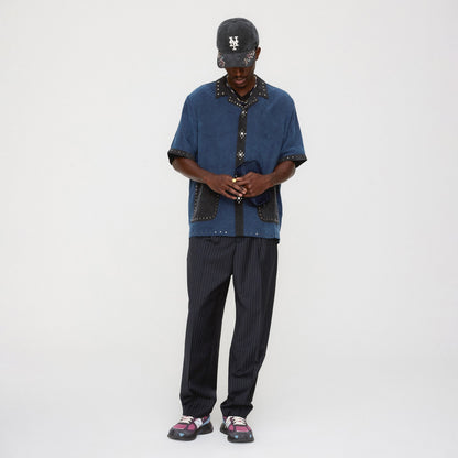 Men Kith &Kin Sawyer Short Sleeve Camp Collar Shirt - Nocturnal