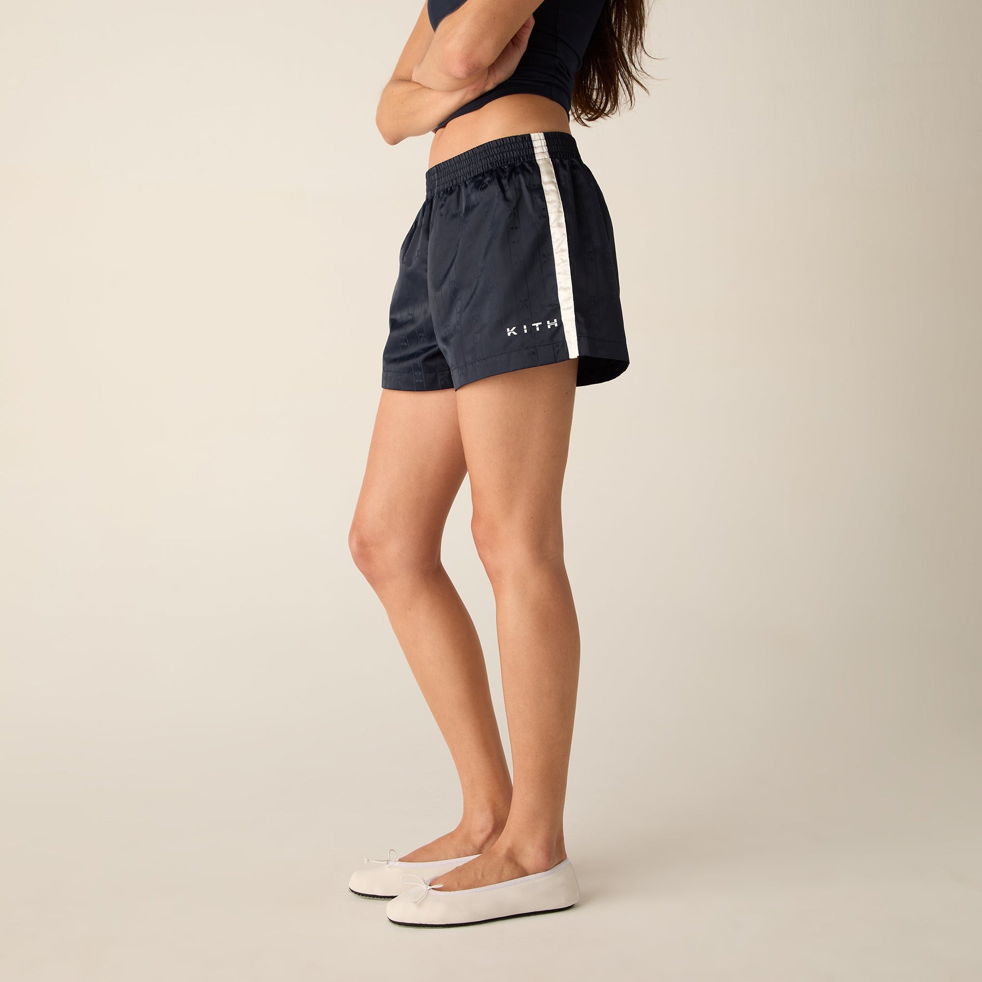 Women Kith Kith Women Nilah II Soccer Shorty - Nocturnal