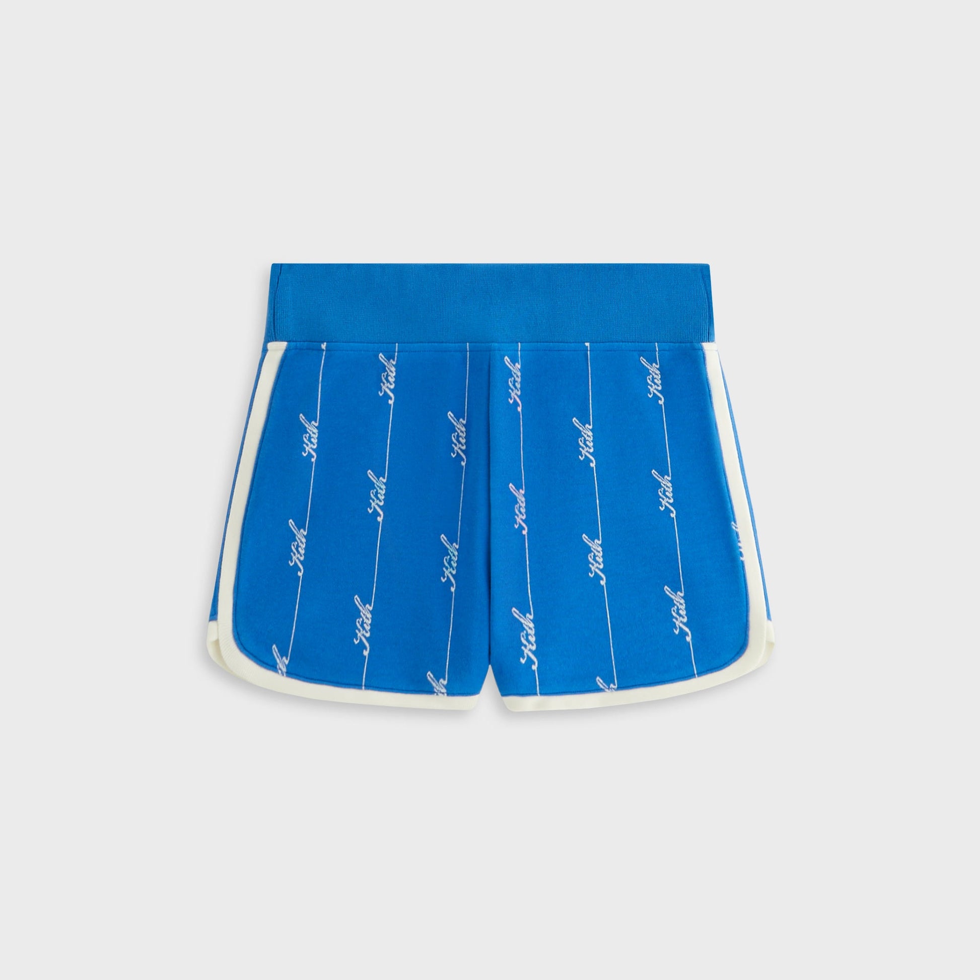 Women Kith Kith Women Mica Pique Logo Knit Short - Royal