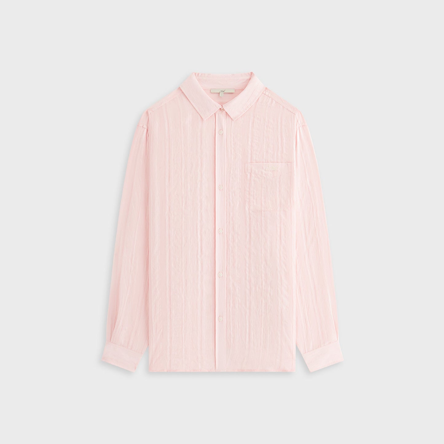 Women Kith Kith Women Ora II Sheer Stripe Shirt - Abelia