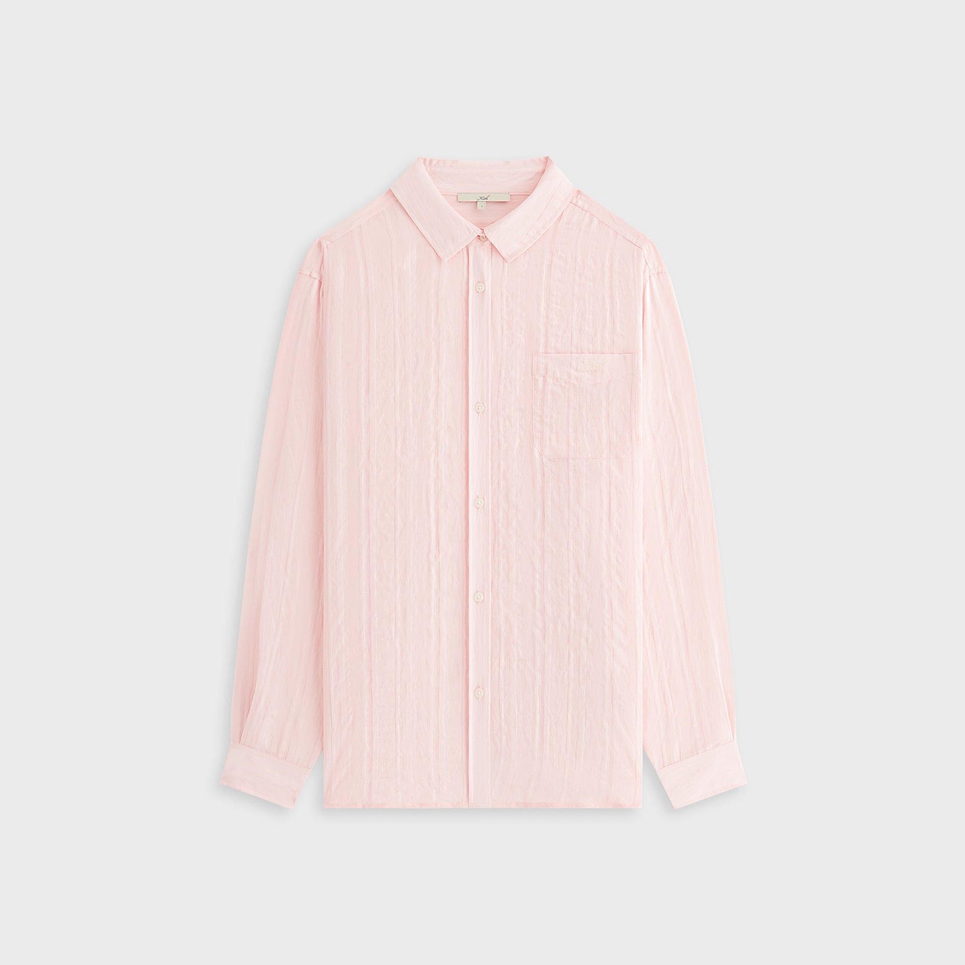 Women Kith Kith Women Ora II Sheer Stripe Shirt - Abelia
