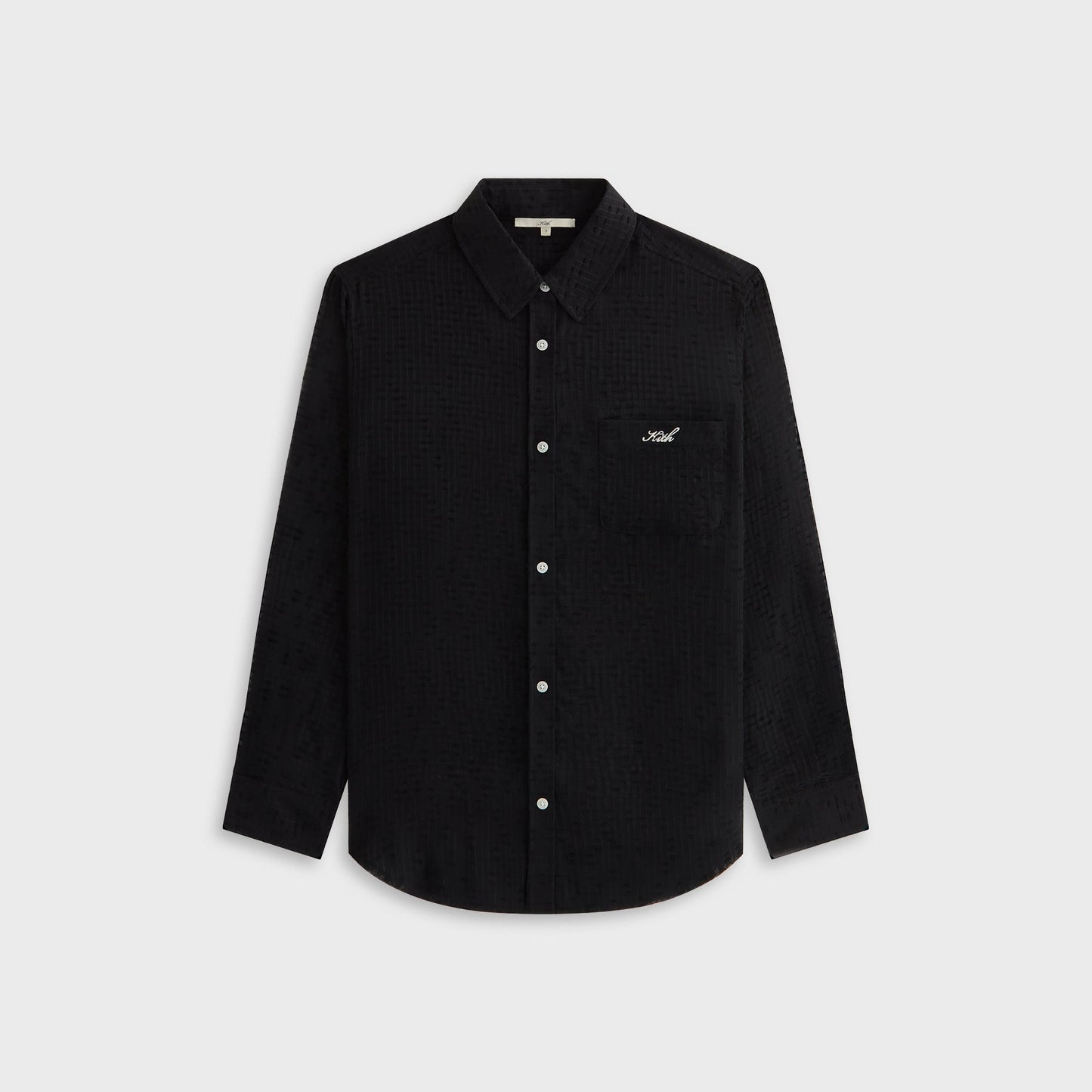 Women Kith Kith Women Ora II Clipped Jacquard Shirt - Black