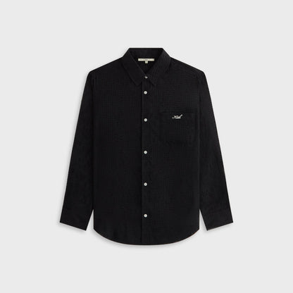 Women Kith Kith Women Ora II Clipped Jacquard Shirt - Black