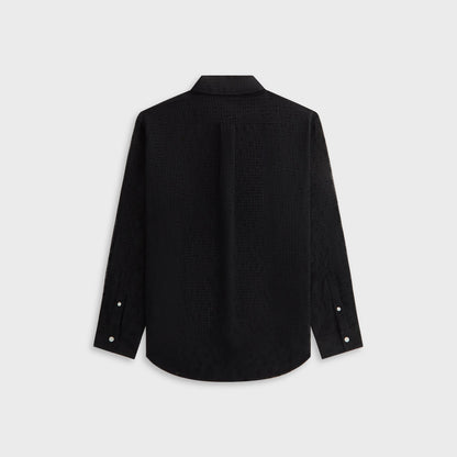 Women Kith Kith Women Ora II Clipped Jacquard Shirt - Black