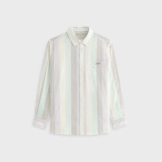 Women|Kids Kith Kith Women Ora II Seersucker Shirt - Mykonos