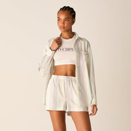 Women|Kids Kith Kith Women Ora II Seersucker Shirt - Mykonos