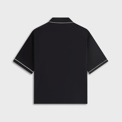 Women Kith Kith Women Elena Snap Front Shirt - Black