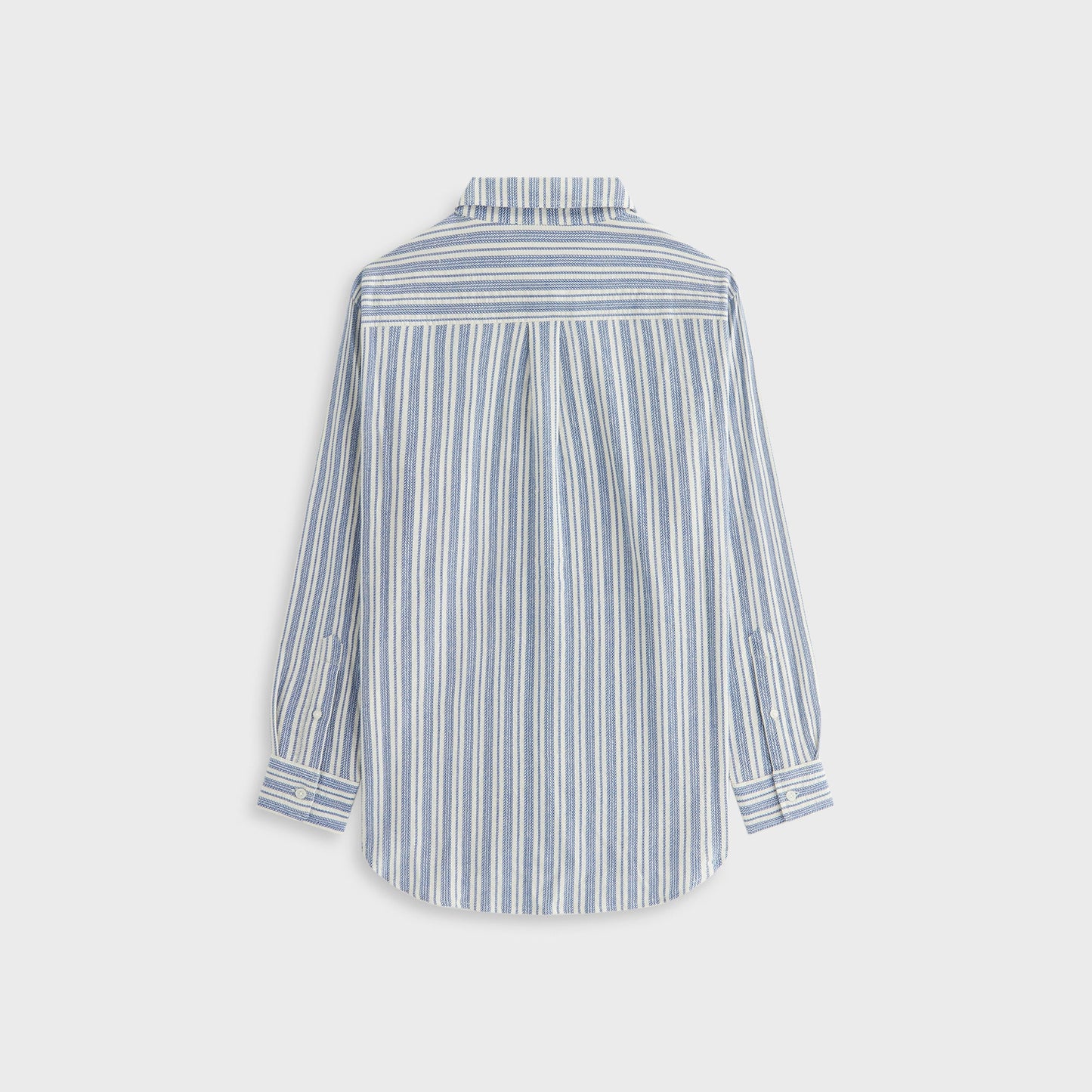 Women Kith Kith Women Ora II Dobby Stripe Shirt - Royal