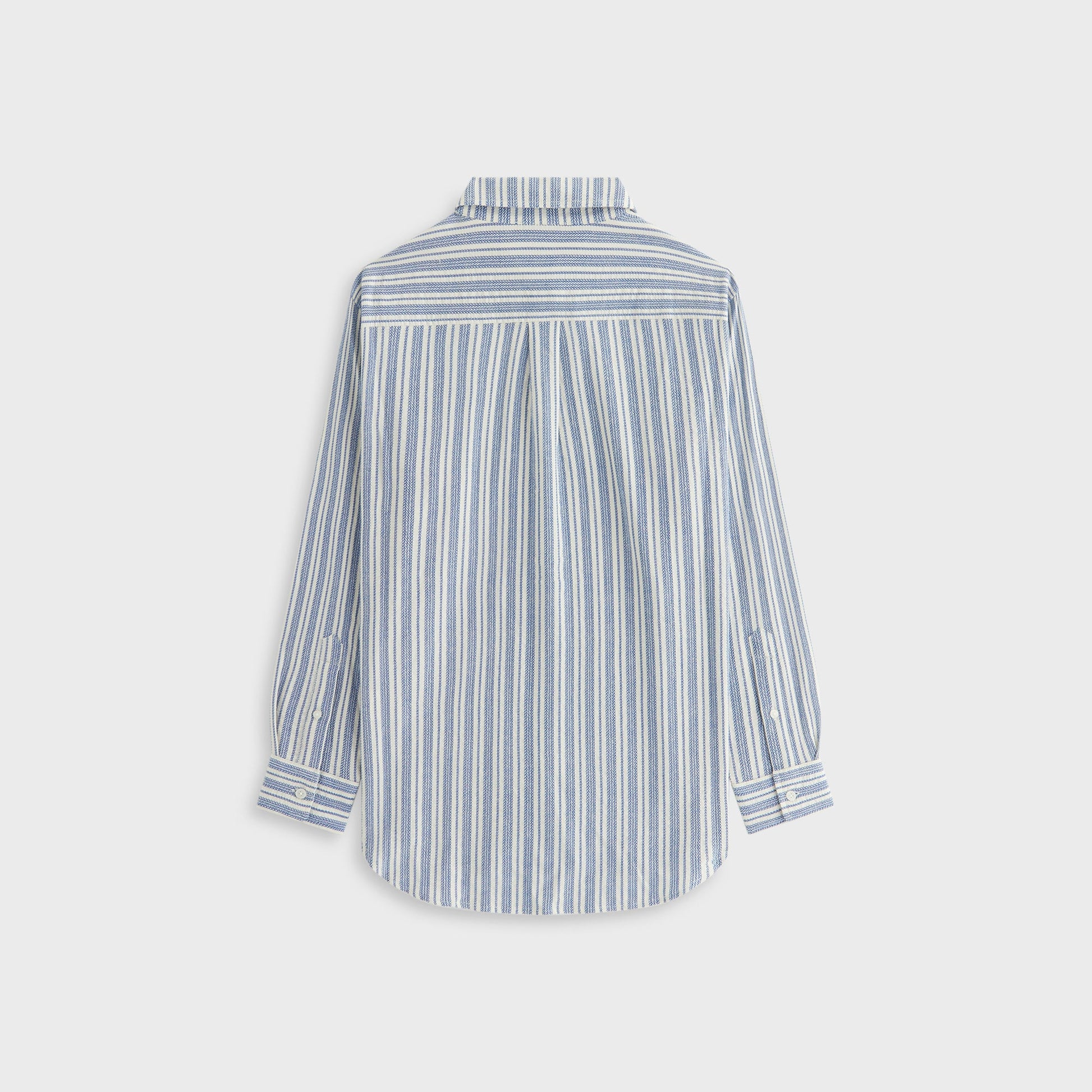Women Kith Kith Women Ora II Dobby Stripe Shirt - Royal