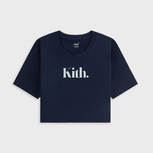 Women Kith Kith Women Misha Super Crop Tee - Nocturnal
