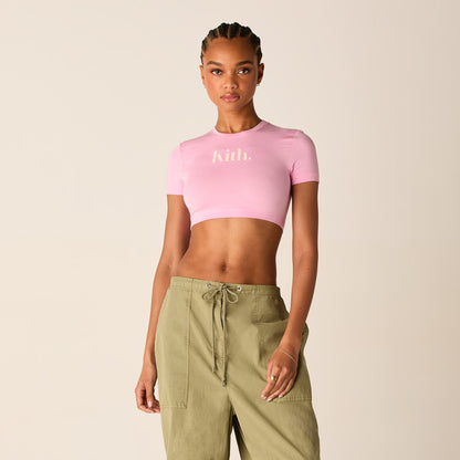 Women Kith Kith Women Misha Super Crop Tee - Bubble