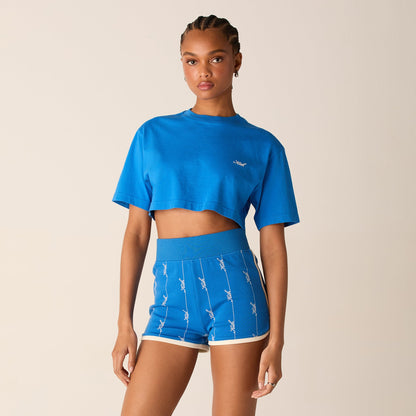 Women Kith Kith Women Fei Cropped Tee - Royal