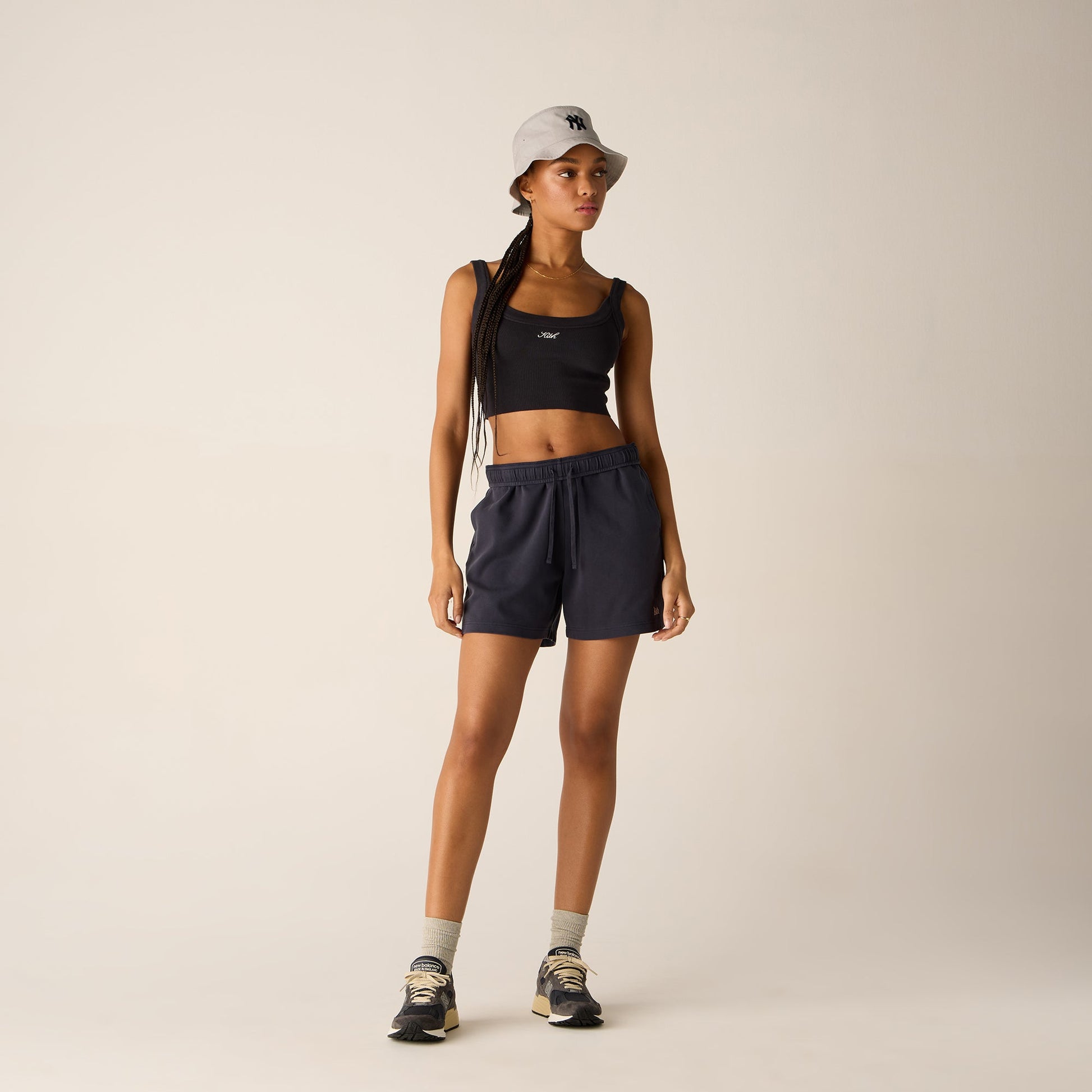 Women Kith Kith Women Rayne II Sweatshorts - Nocturnal