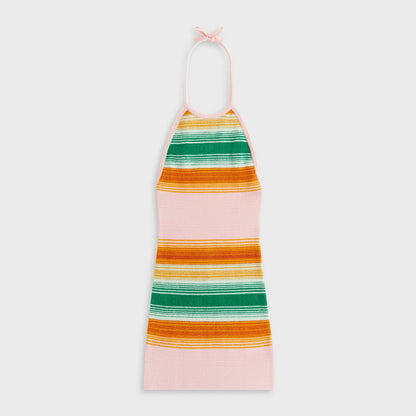Women Kith Kith Women Ami Halter Multi Sweater Dress - Midsummer