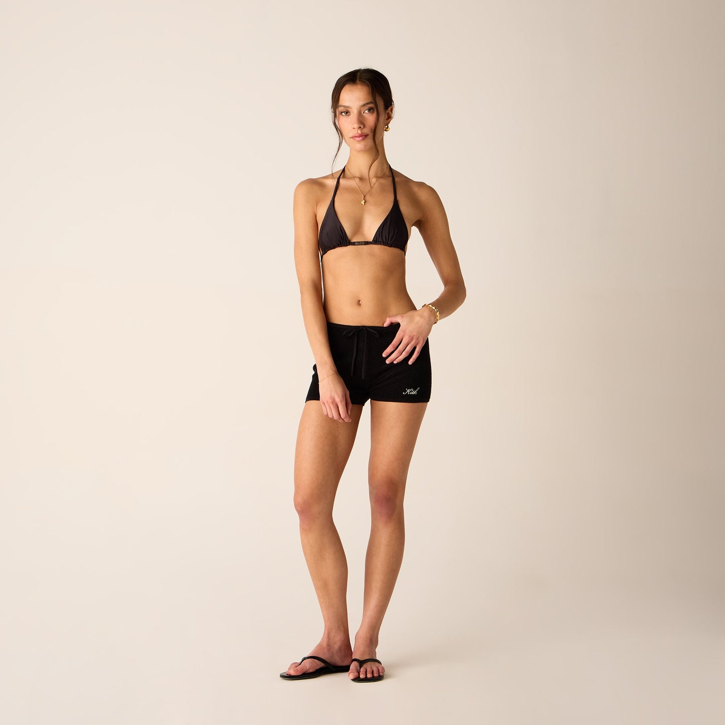 Women Kith Kith Women Avyn Micro Sweater Short - Black