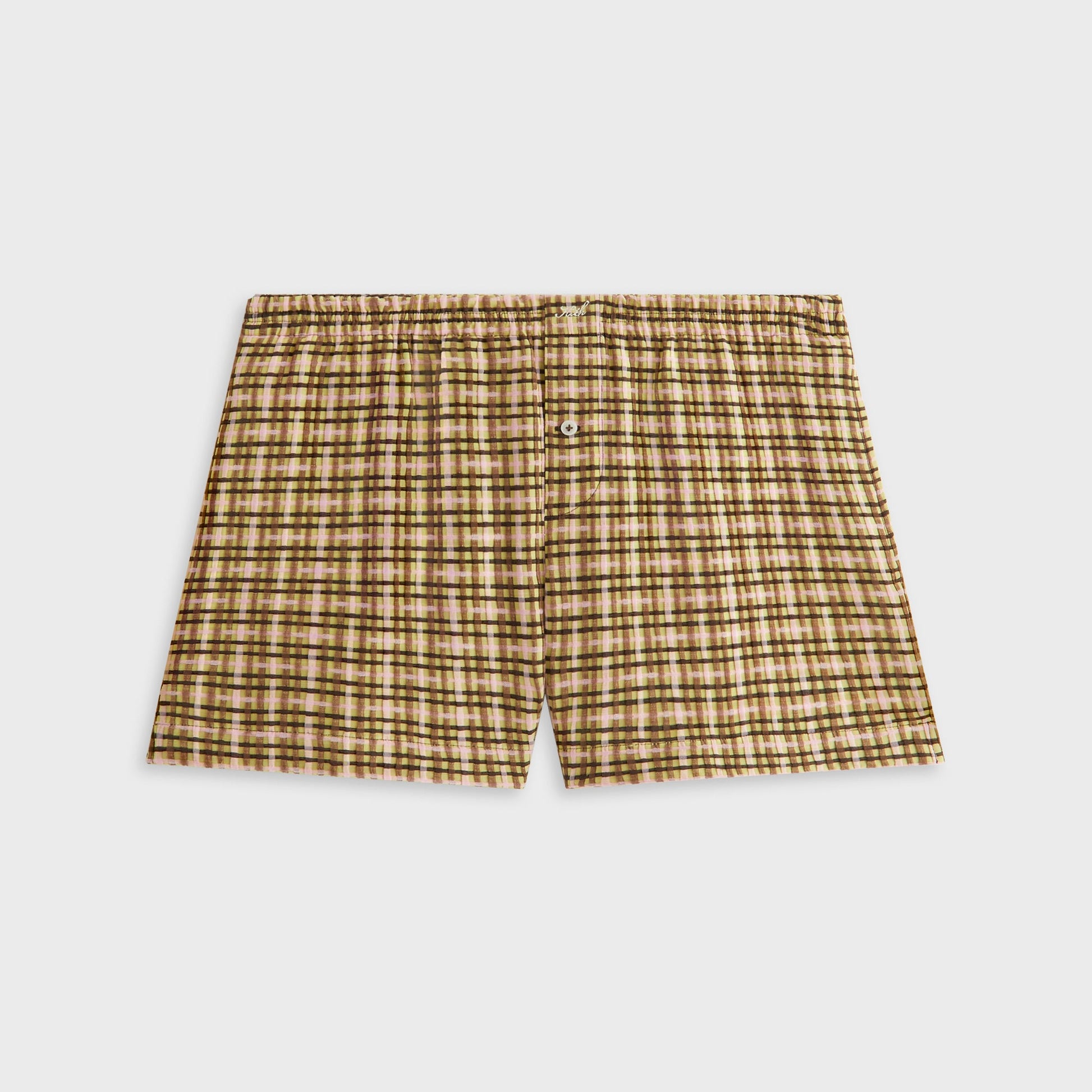Women Kith Kith Women Ida II Bubble Check Boxer Short - Protea