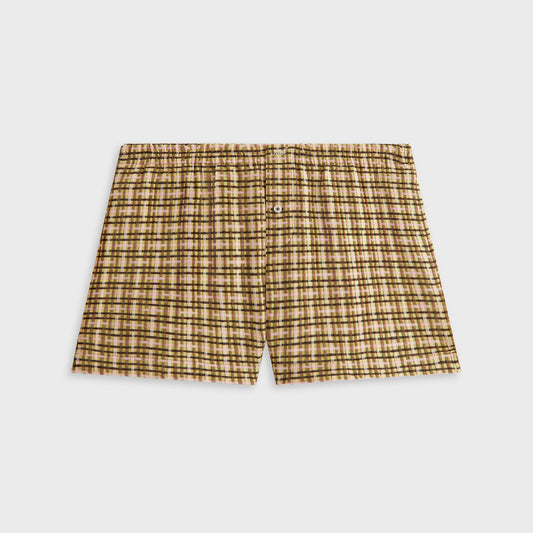 Women Kith Kith Women Ida II Bubble Check Boxer Short - Protea