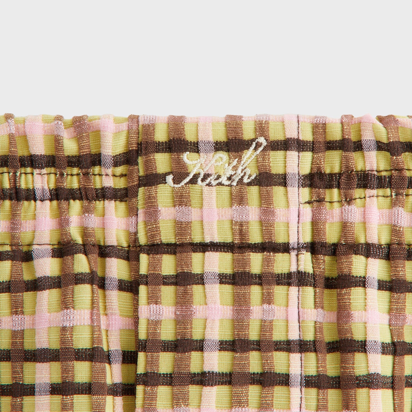 Women Kith Kith Women Ida II Bubble Check Boxer Short - Protea