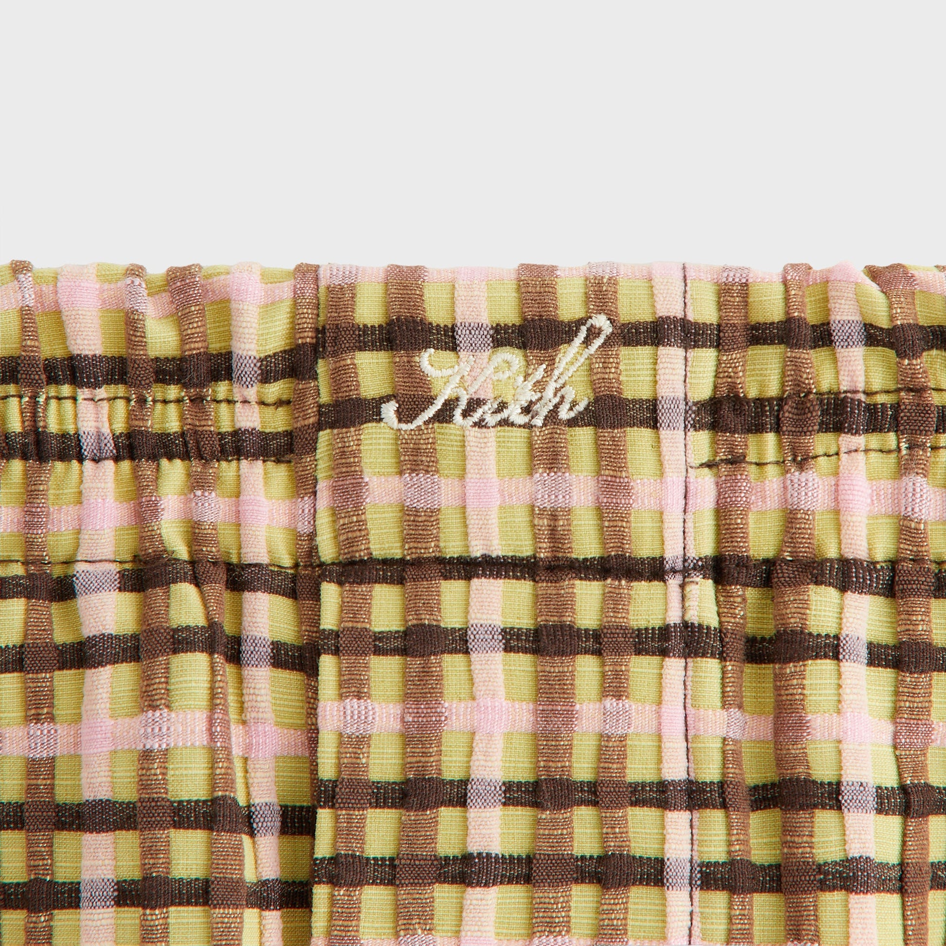 Women Kith Kith Women Ida II Bubble Check Boxer Short - Protea