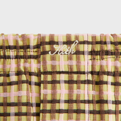 Women Kith Kith Women Ida II Bubble Check Boxer Short - Protea