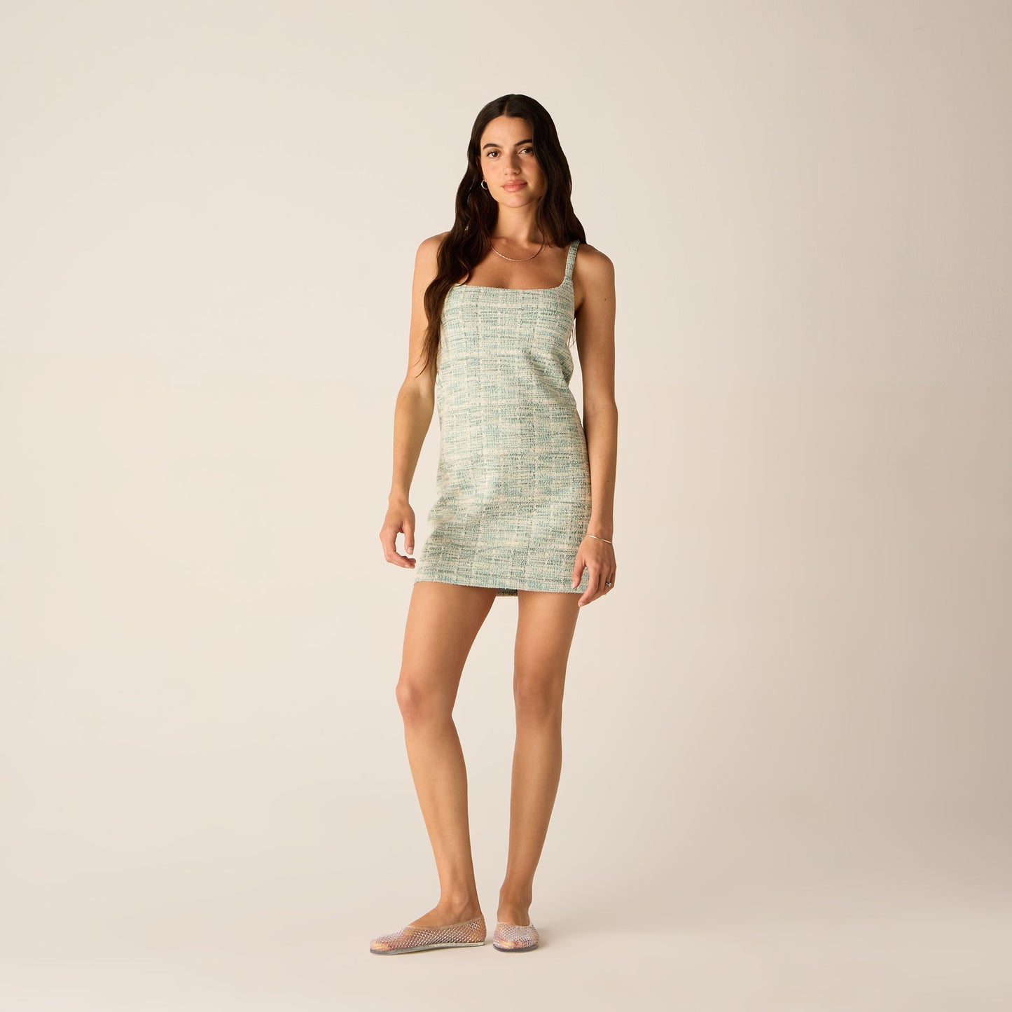 Women Kith Kith Women Capri Tweed Mini Dress - Mykonos