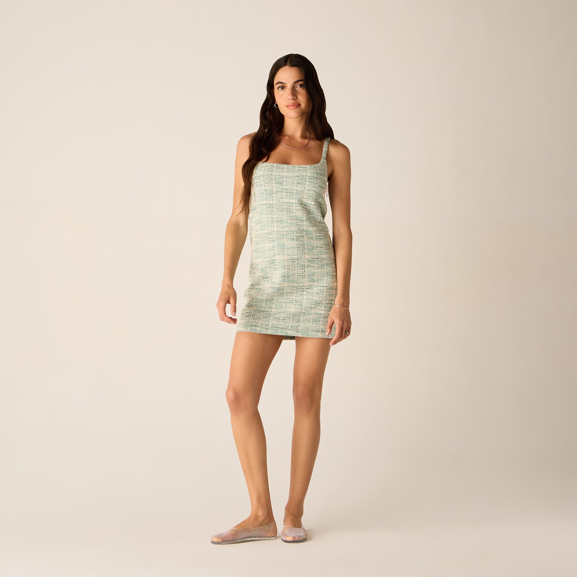 Women Kith Kith Women Capri Tweed Mini Dress - Mykonos