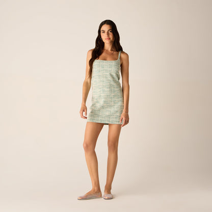 Women Kith Kith Women Capri Tweed Mini Dress - Mykonos