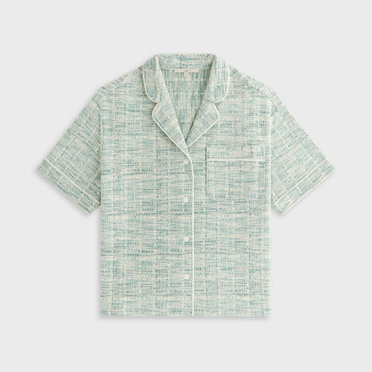 Women Kith Kith Women Tweed Camp Shirt - Mykonos
