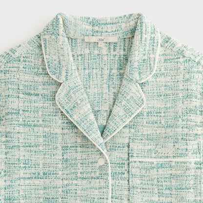Women Kith Kith Women Tweed Camp Shirt - Mykonos