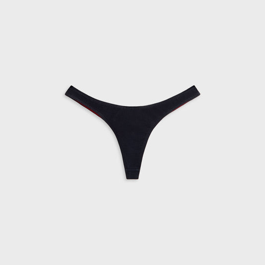 Women Kith Kith Women Teegan High Cut Thong Bottoms - Nocturnal