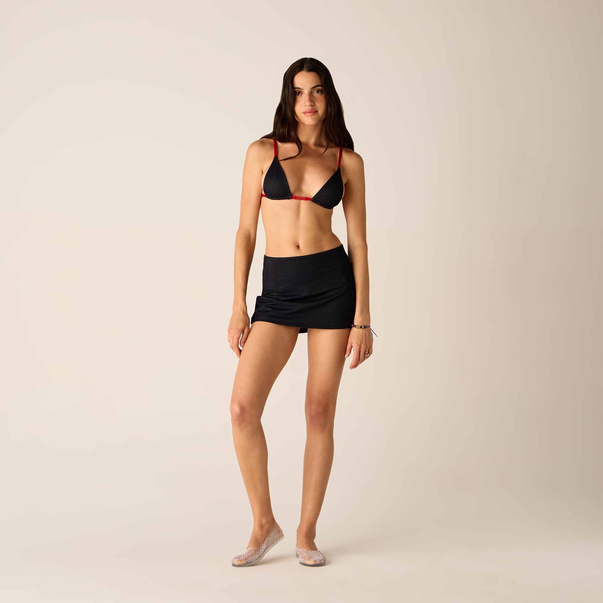 Women Kith Kith Women Vera Denim Skirt - Nocturnal