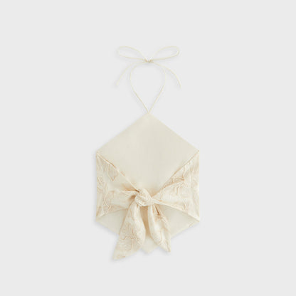 Kids Kith Kith Women Kumi Floral Embroidered Halter - Sandrift