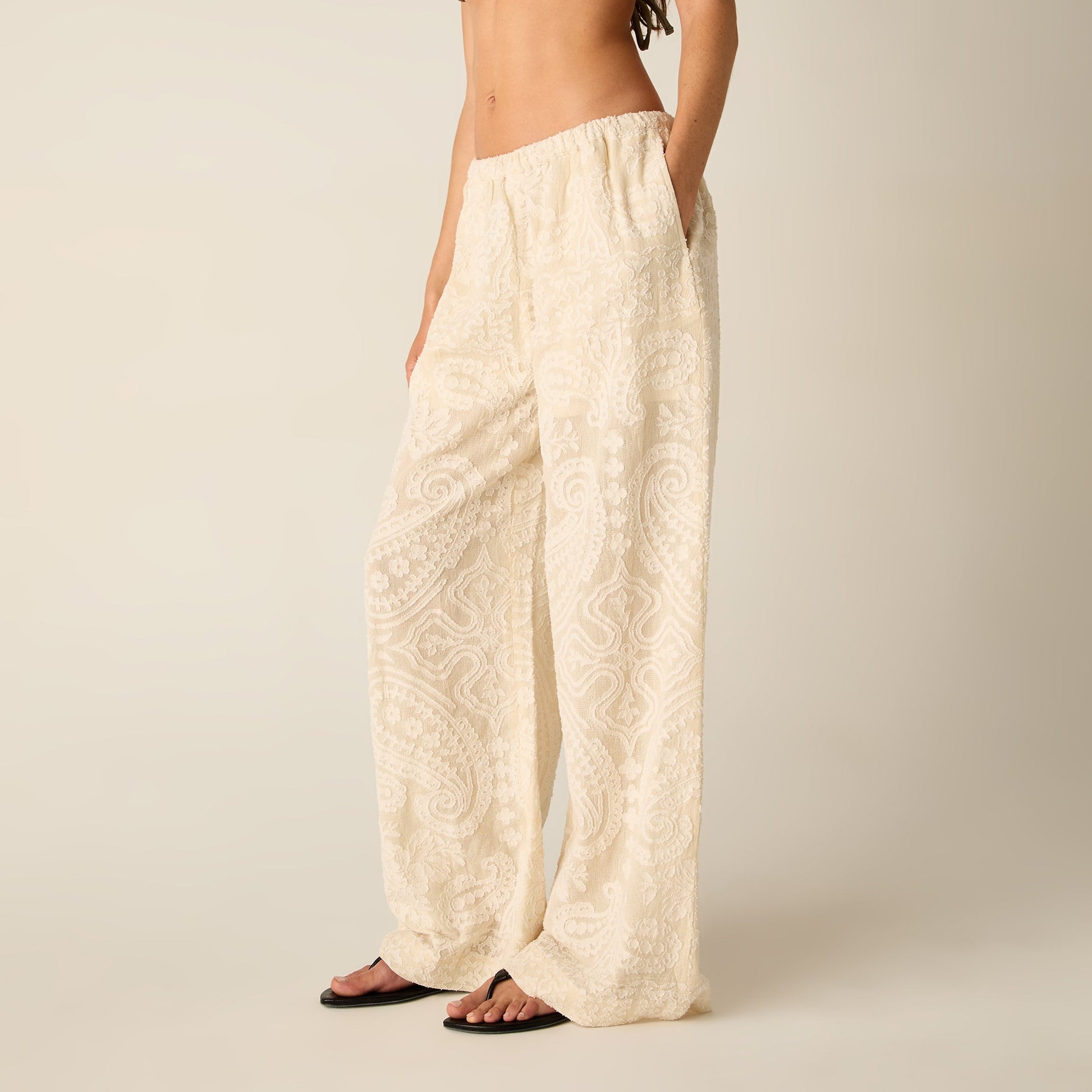 Women Kith Kith Women Ida Paisley Gauze Pant - Waffle