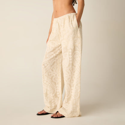 Women Kith Kith Women Ida Paisley Gauze Pant - Waffle
