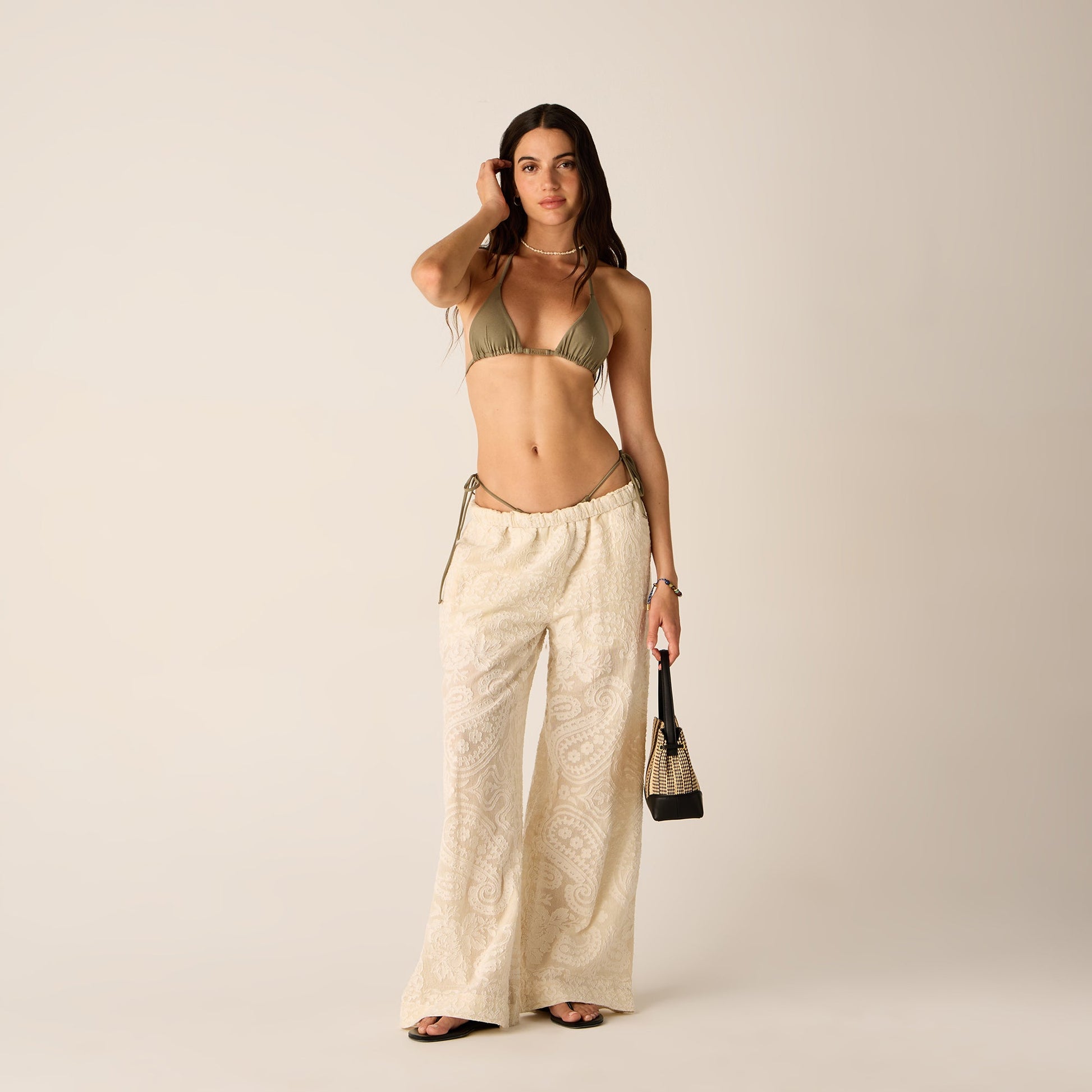 Women Kith Kith Women Ida Paisley Gauze Pant - Waffle