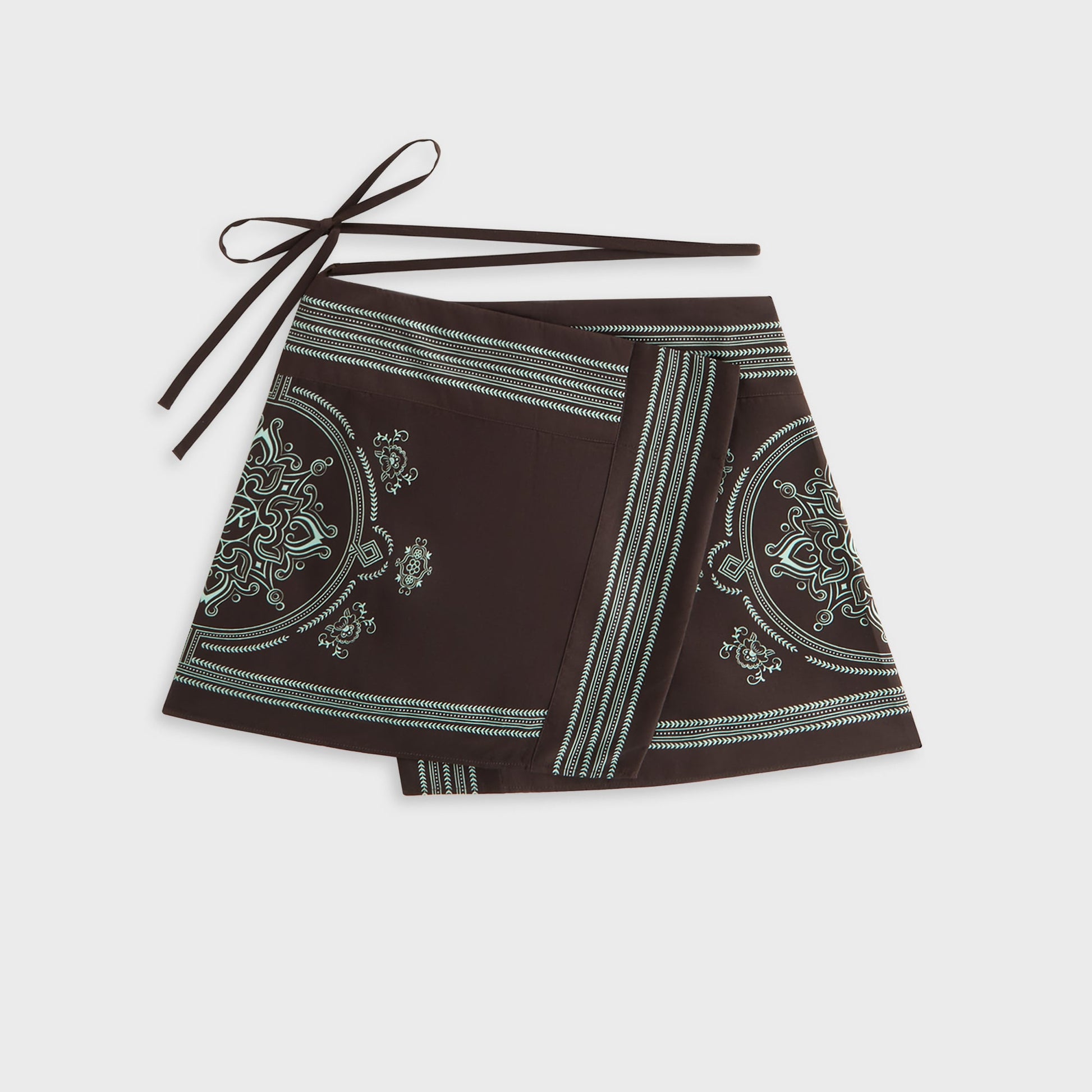Women Kith Kith Women Mako Medallion Wrap Skirt - Incognito