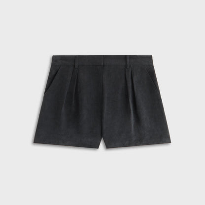 Women Kith Kith Women Astrid Pleated Trouser Short - Black