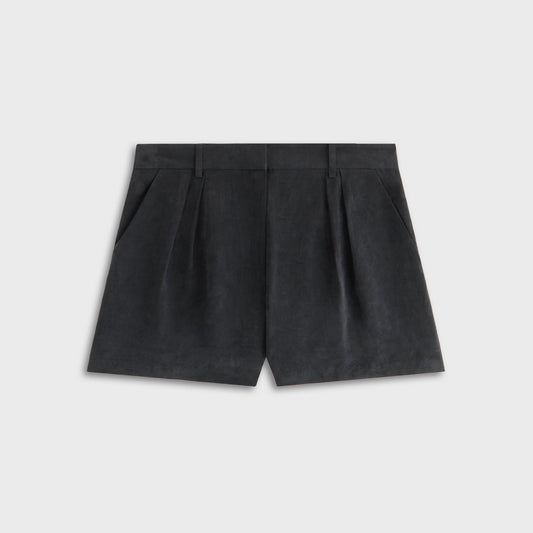 Women Kith Kith Women Astrid Pleated Trouser Short - Black