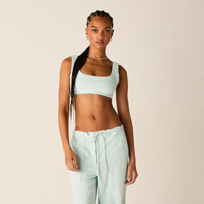 Women Kith Kith Women Elle II U-Neck Towel Terry Bra - Helium