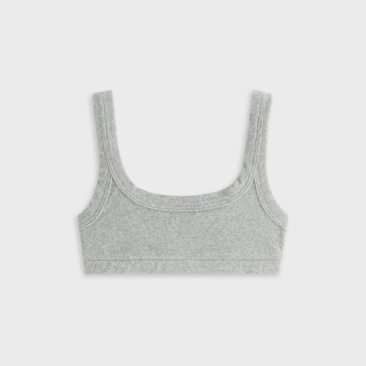 Women Kith Kith Women Elle II U-Neck Towel Terry Bra - Medium Heather Grey
