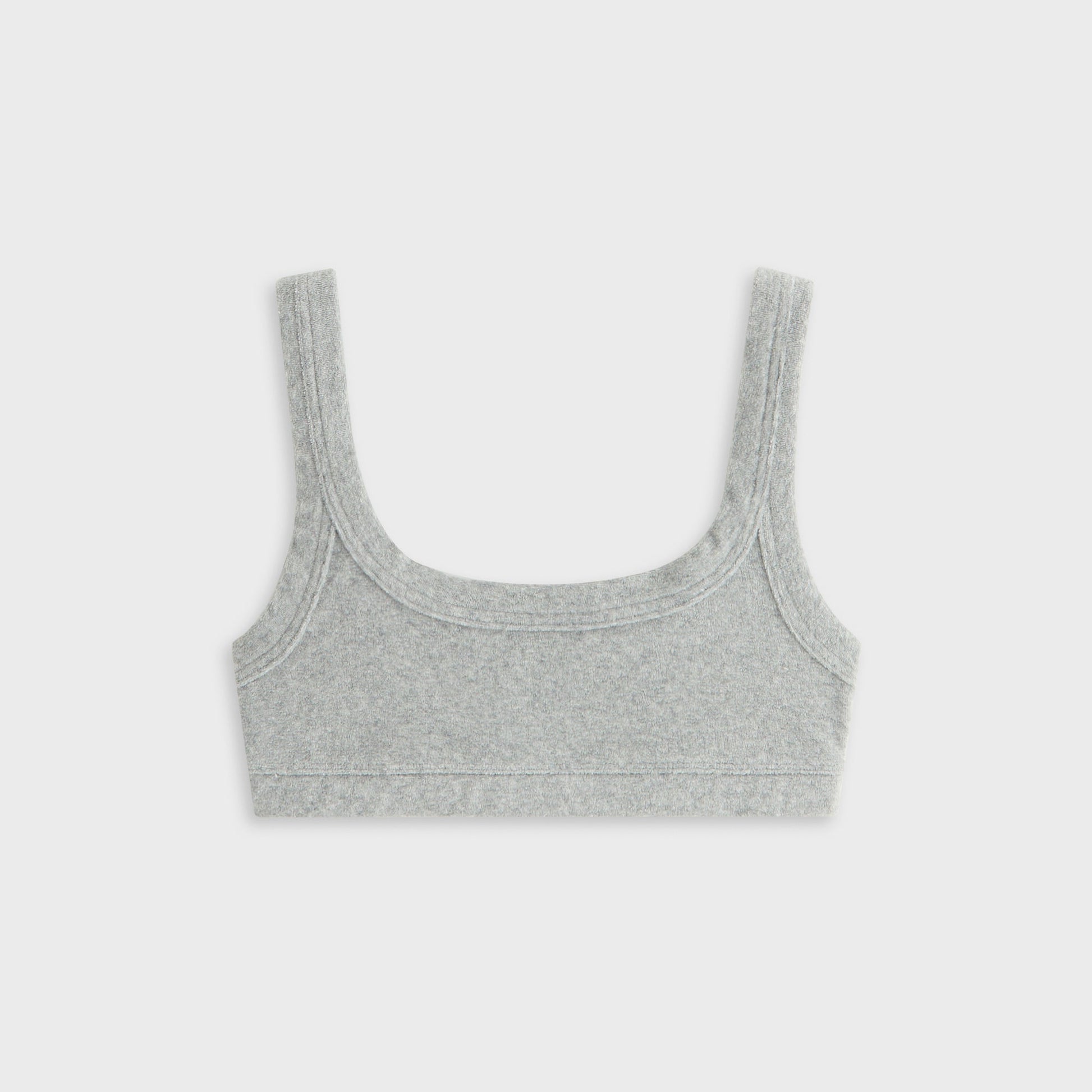Women Kith Kith Women Elle II U-Neck Towel Terry Bra - Medium Heather Grey