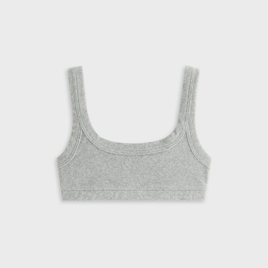 Women Kith Kith Women Elle II U-Neck Towel Terry Bra - Medium Heather Grey