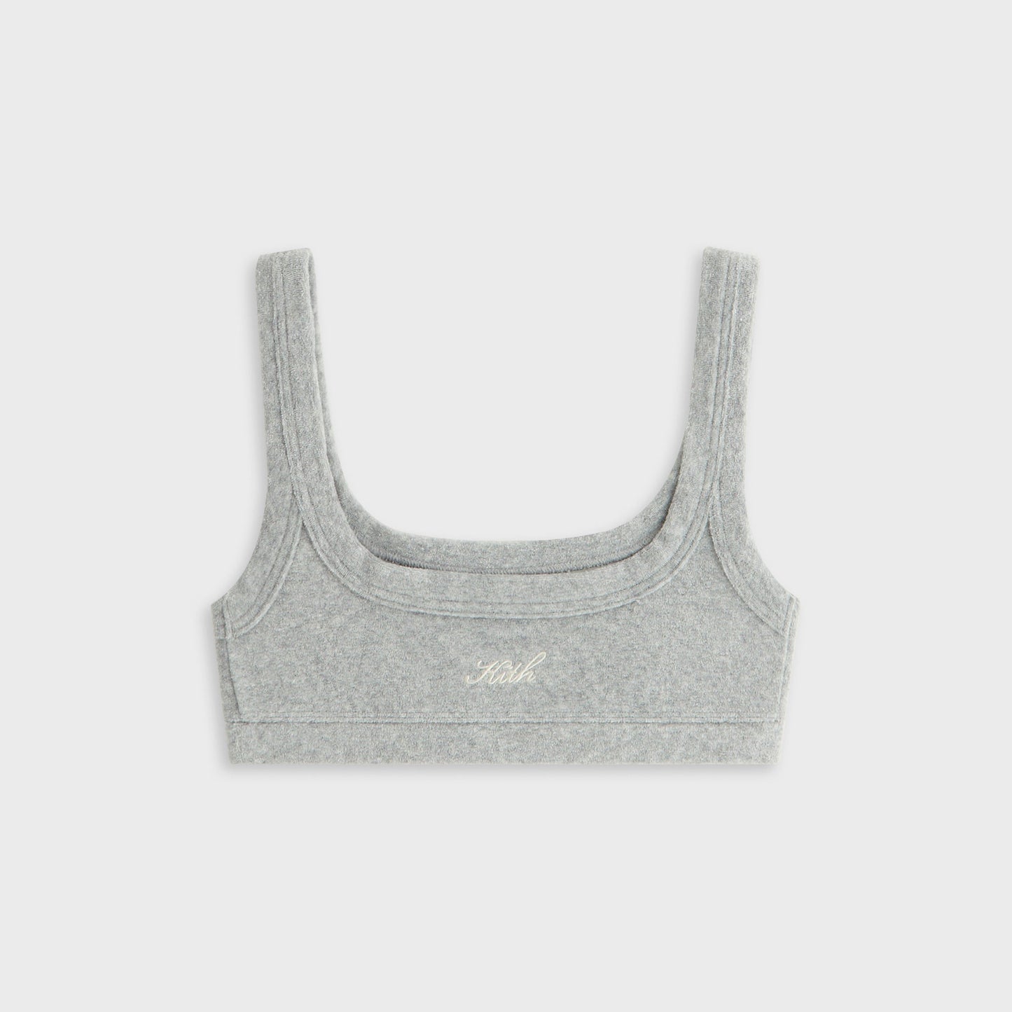 Women Kith Kith Women Elle II U-Neck Towel Terry Bra - Medium Heather Grey